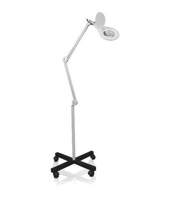 LED Magnifying Lamp on Rolling Stand, Adjustable Arm - PediSpa.com