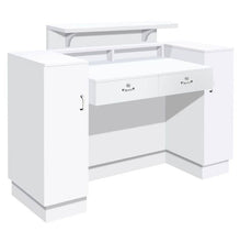 Tempo Reception Desk - White, Gray or Black - PediSpa.com