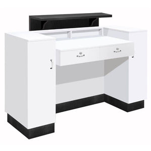 Tempo Reception Desk - White, Gray or Black - PediSpa.com