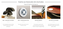 Toepia GX Pedicure Spa PediSpa.com