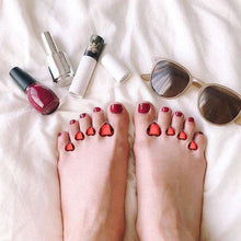 Designer Toe Separators for Home or Salon - Red Hearts - PediSpa.com