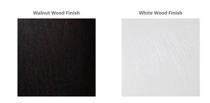 KM Manicure Table - 2 UV Gel Dryer Slots -  Walnut or White - PediSpa.com