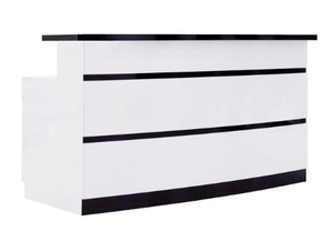 Lux Striped Reception Desk - PediSpa.com