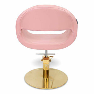 Styling Chair - Pink with Gold Base - PediSpa.com