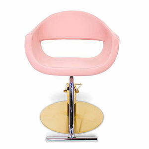 Styling Chair - Pink with Gold Base - PediSpa.com