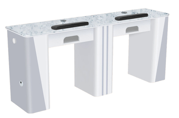 Nova I Double Manicure Table W/Exhaust - PediSpa.com