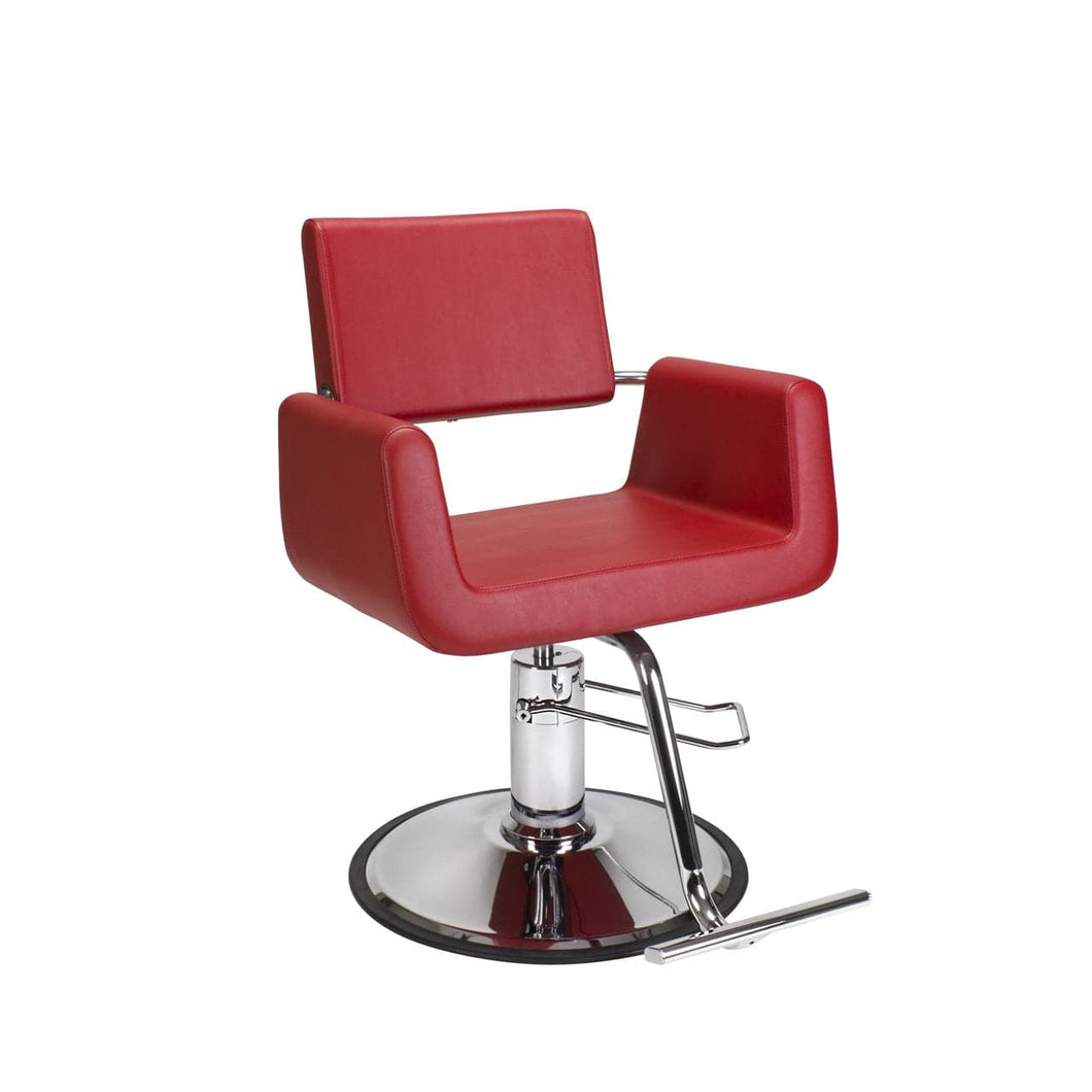 Red Cube Styling Chair - PediSpa.com