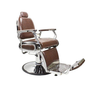 Roosevelt Barber Chair, Brown - PediSpa.com