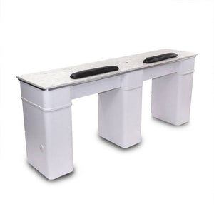 Sonoma Double Manicure Table - Available with or without exhaust ventilation - PediSpa.com