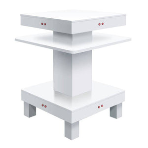 Square Nail Dryer Table - Gray, White or Black - PediSpa.com