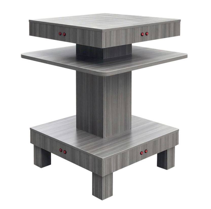 Square Nail Dryer Table - Gray, White or Black - PediSpa.com