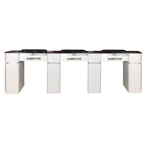 T39 Triple Manicure Table - PediSpa.com