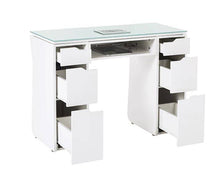 Vicki Manicure Table - Gloss White or Piano Black - PediSpa.com