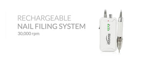 White Rechargeable/Portable Nail Drill - PediSpa.com
